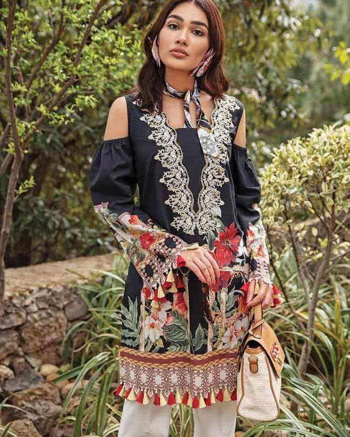 Jade Solitaire Lawn Embroidered Kurti 2021 